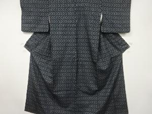 幾何学模様織出し西陣伝承紬着物